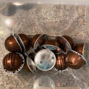 13 Nespresso Chocolate Fudge Pods, for a Vertuo machine.